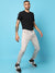 MEN’S SOLID WHITE WASHED DENIM JEANS SLIM FIT FOR CASUAL WEAR