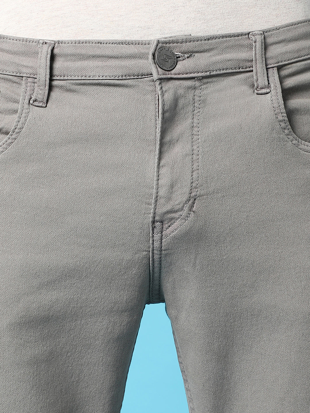 Rolled Hem Denim Jeans