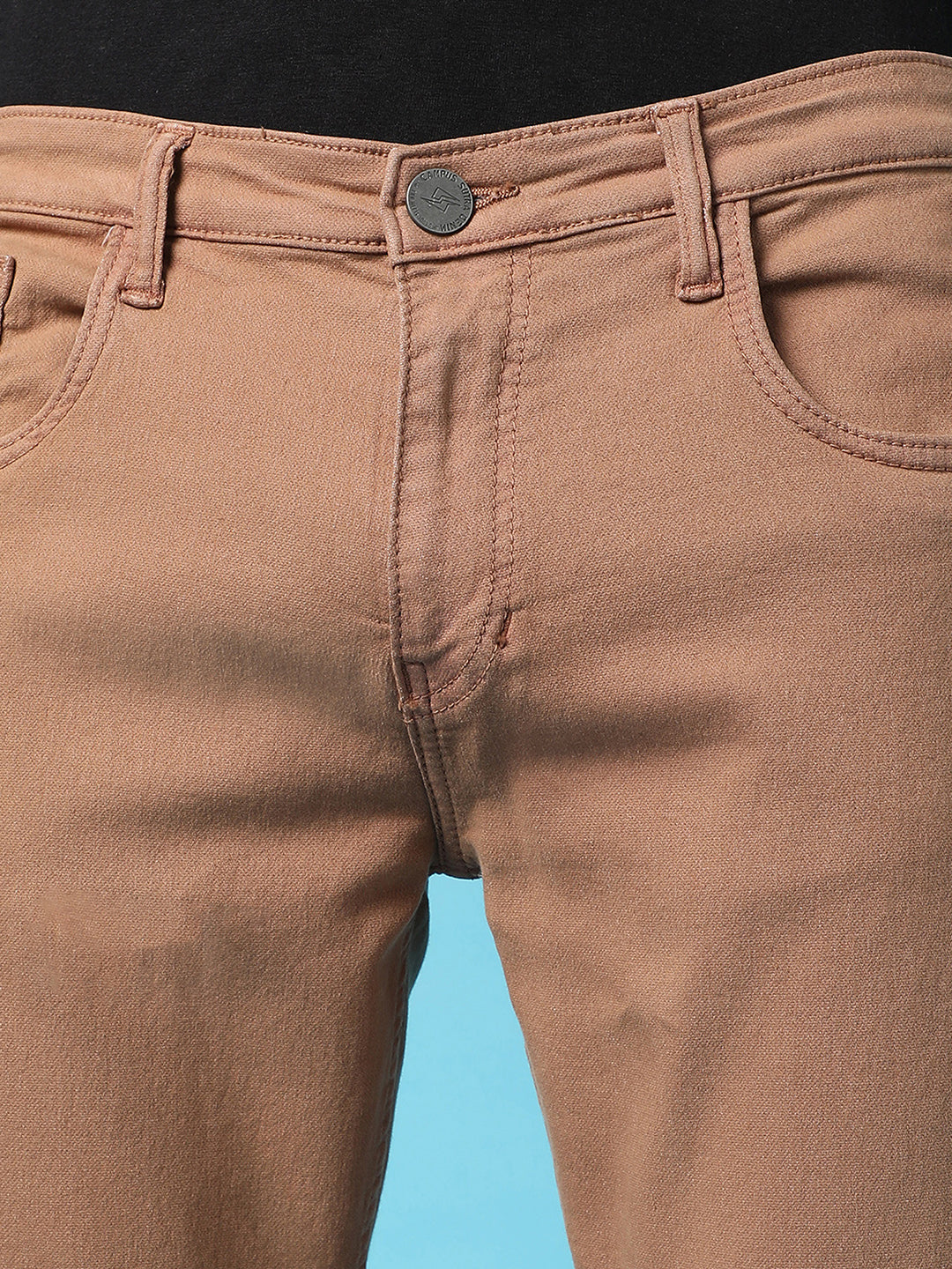 Rolled Hem Denim Jeans