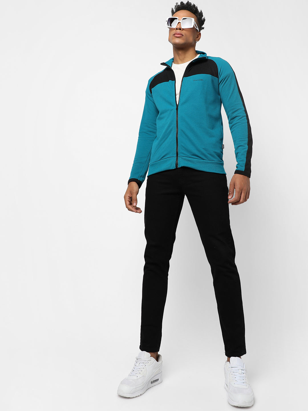 Zip-Front Jacket With Contrast Detail