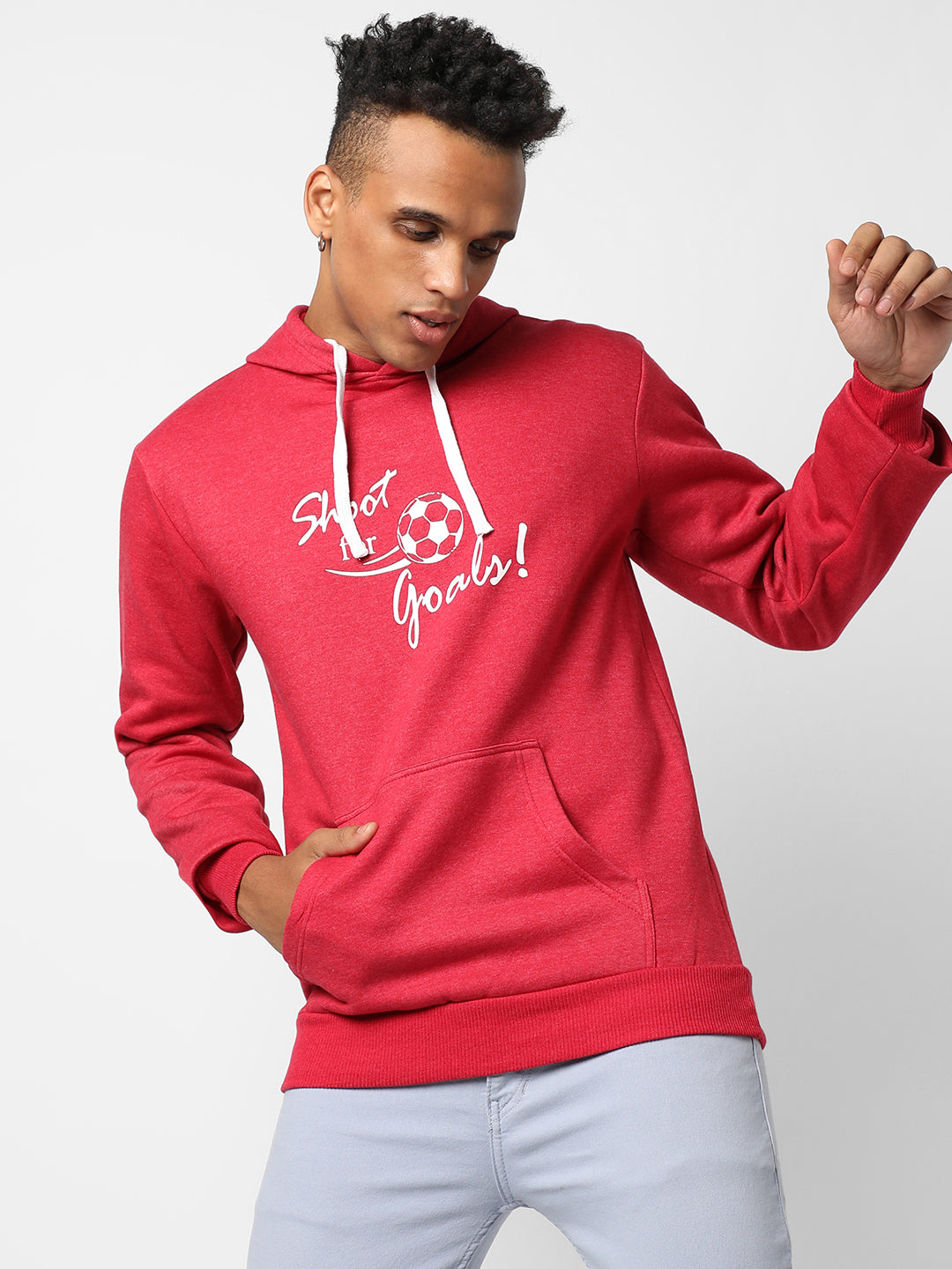 Shoot For Goals Hoodie With Kangaroo Pocket