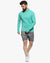Campus Sutra Men Sea Green Full Sleeve T-Shirt with Thumb hole