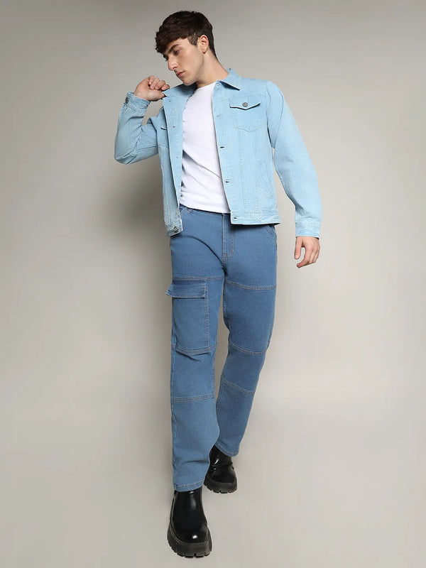 Light-Wash Denim Jacket
