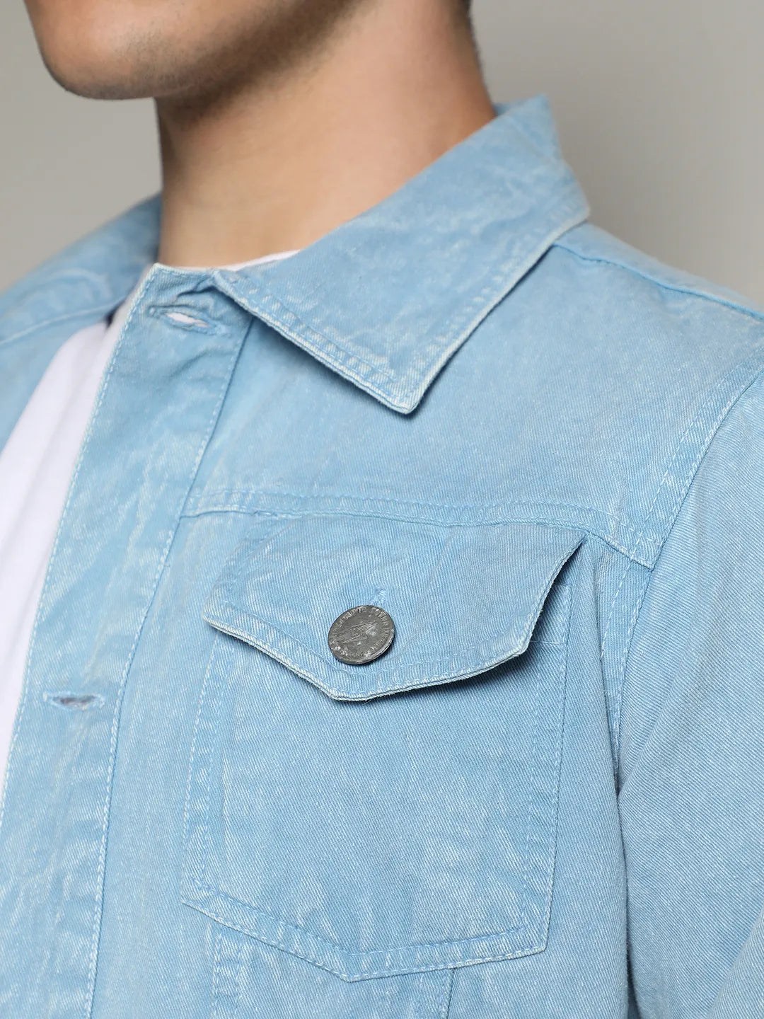Light-Wash Denim Jacket