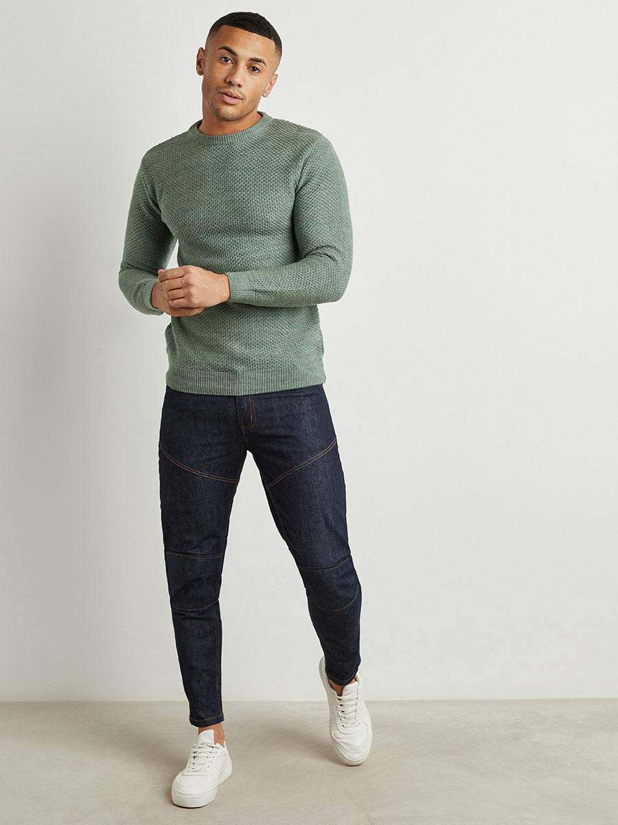 Textured Knit Pullover Sweater