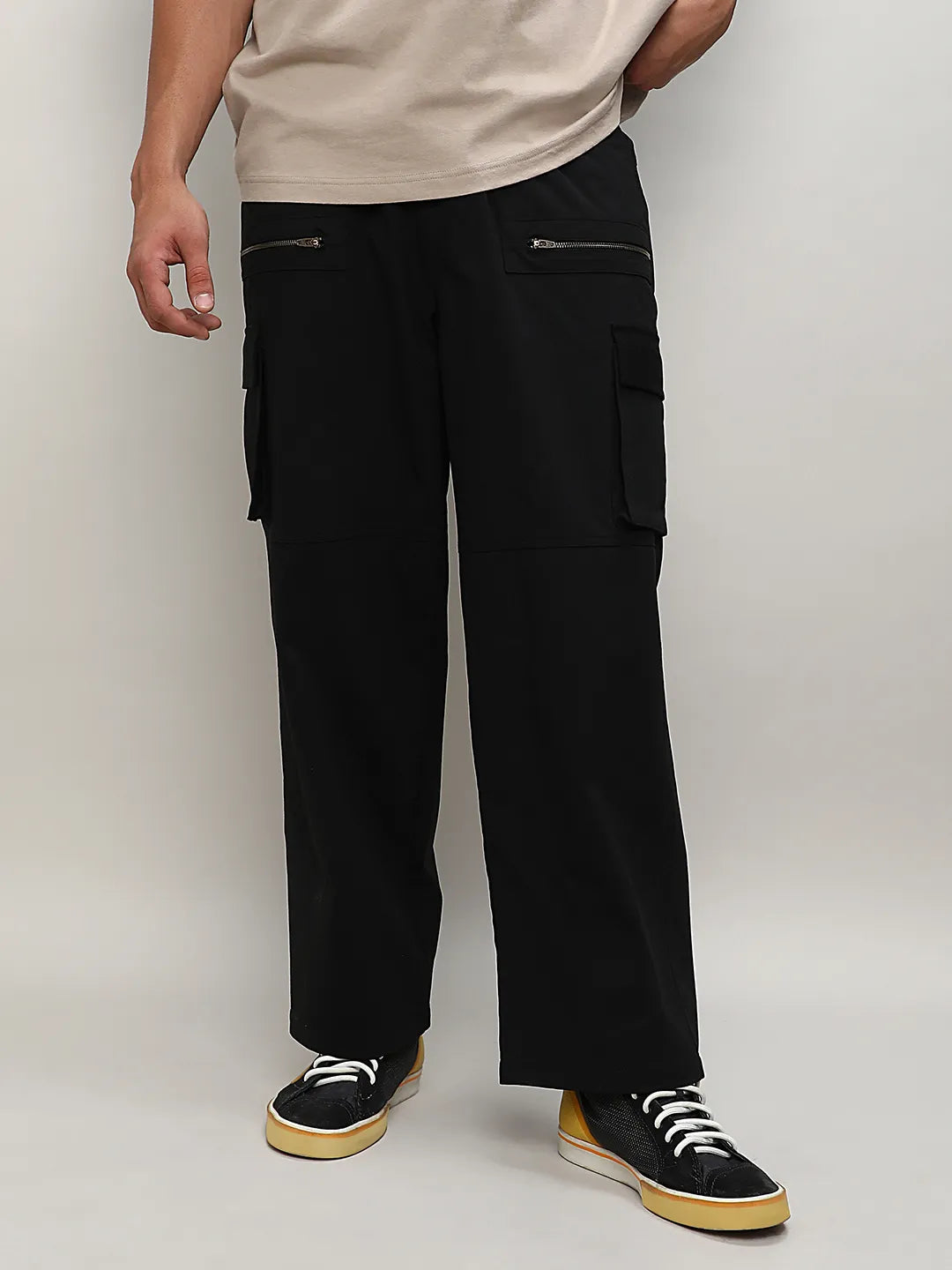 Straight Fit Cargo Trousers