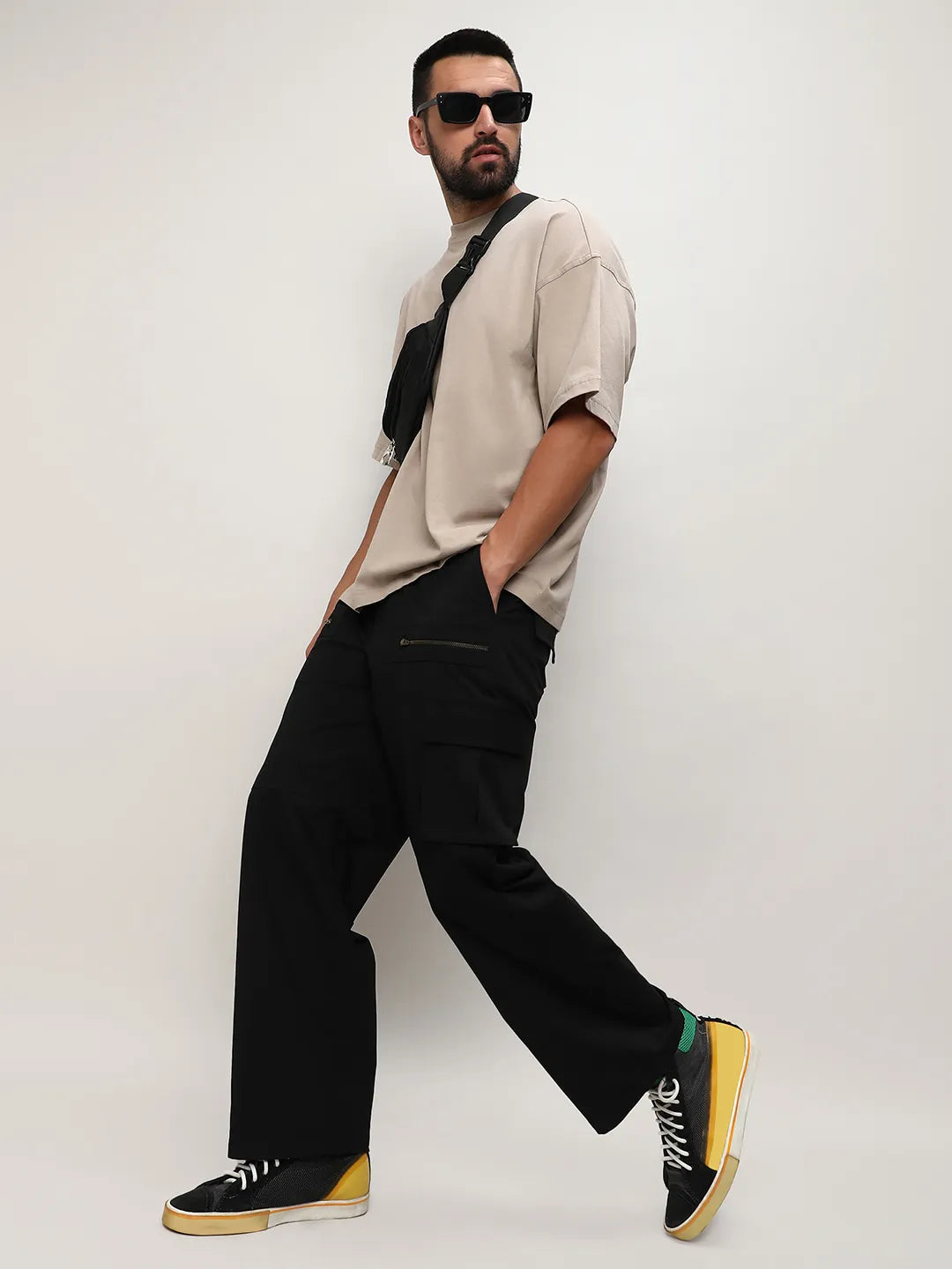 Straight Fit Cargo Trousers