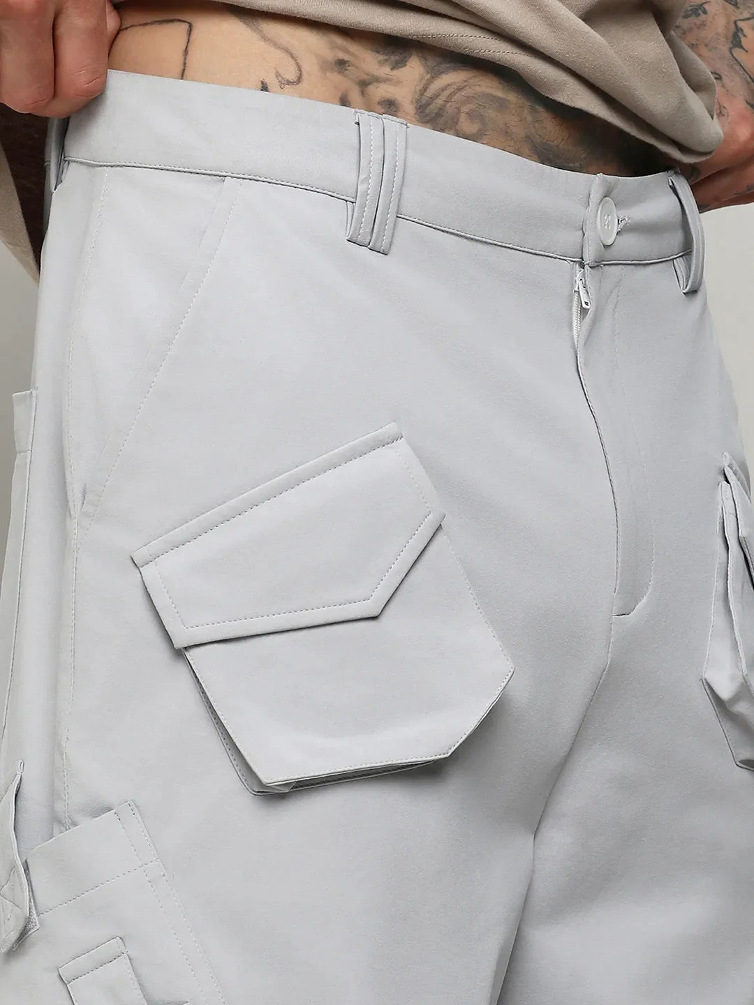 Asymmetrical Parachute Trousers