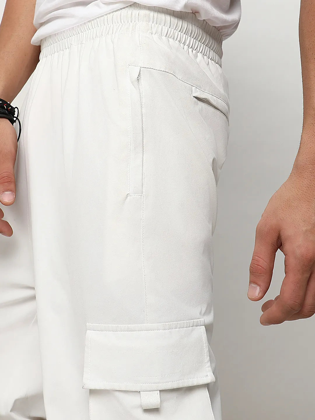 Cuffed Hem Cargo Trousers