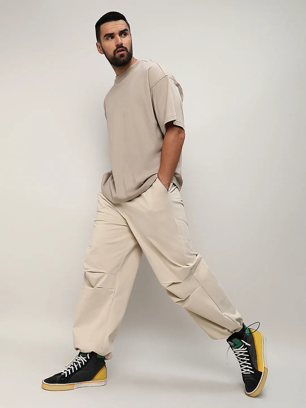 Solid Parachute Trousers