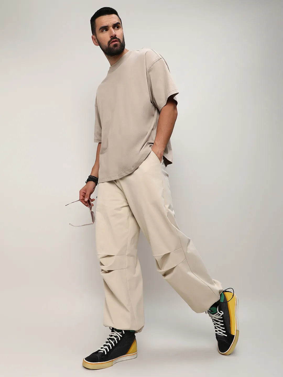 Solid Parachute Trousers