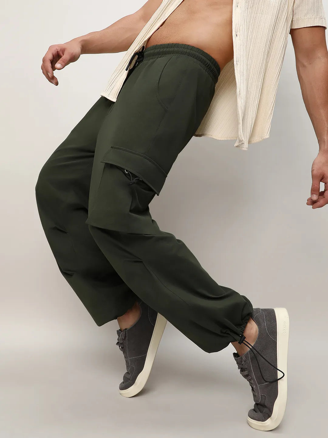 Solid Cargo Parachute Trousers