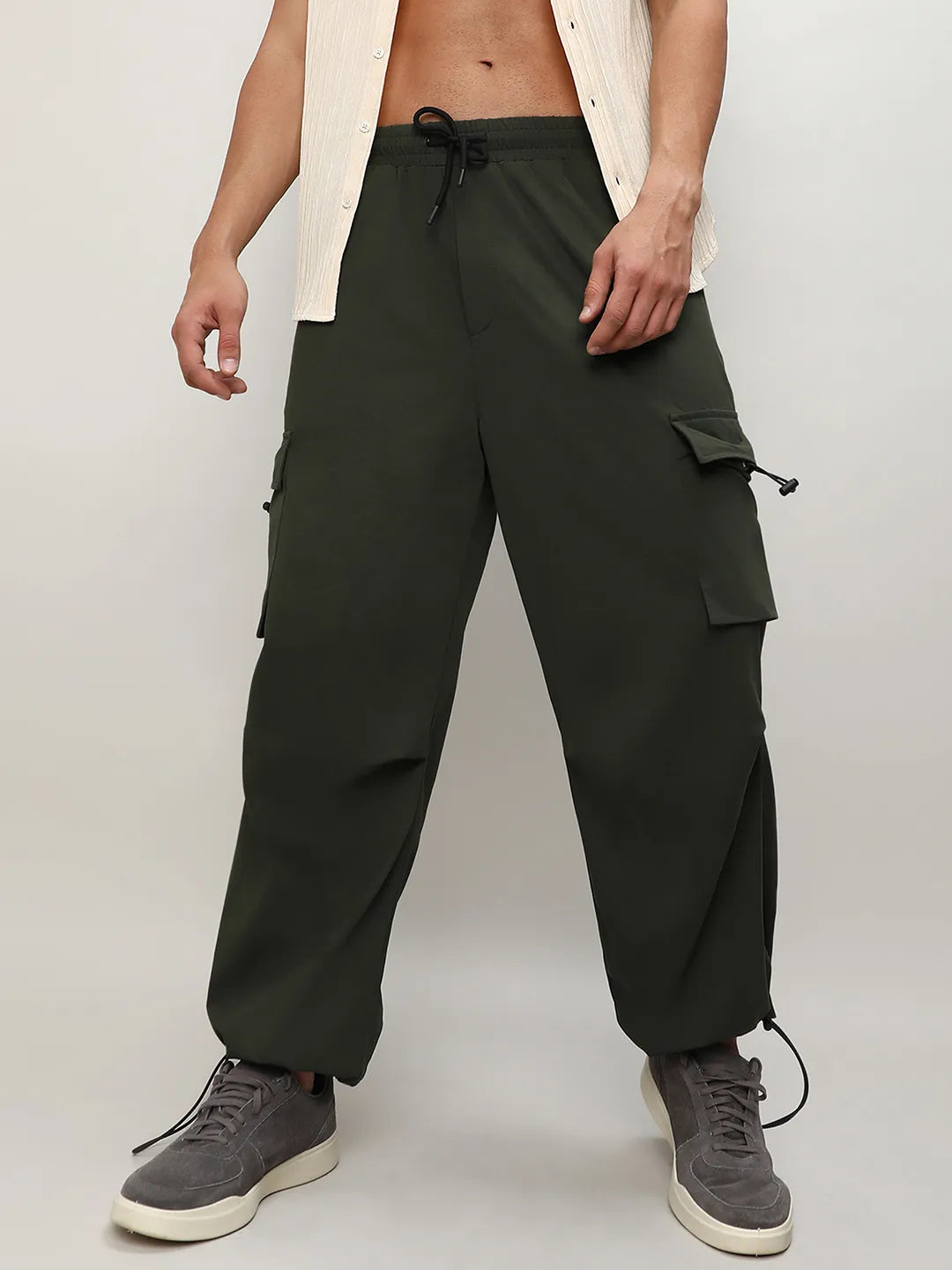 Solid Cargo Parachute Trousers