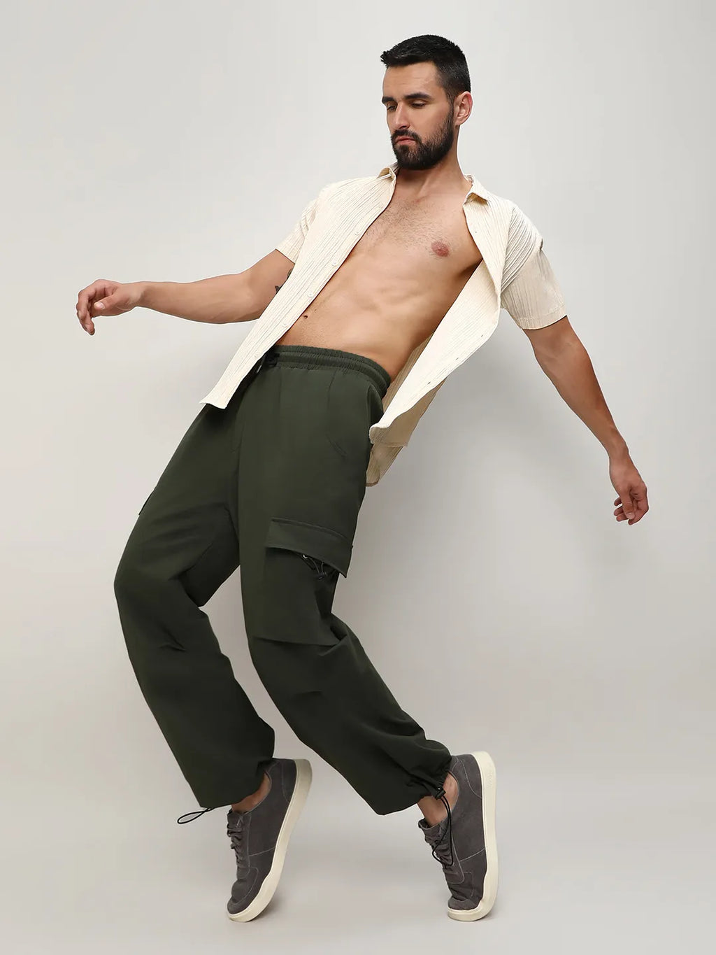 Solid Cargo Parachute Trousers