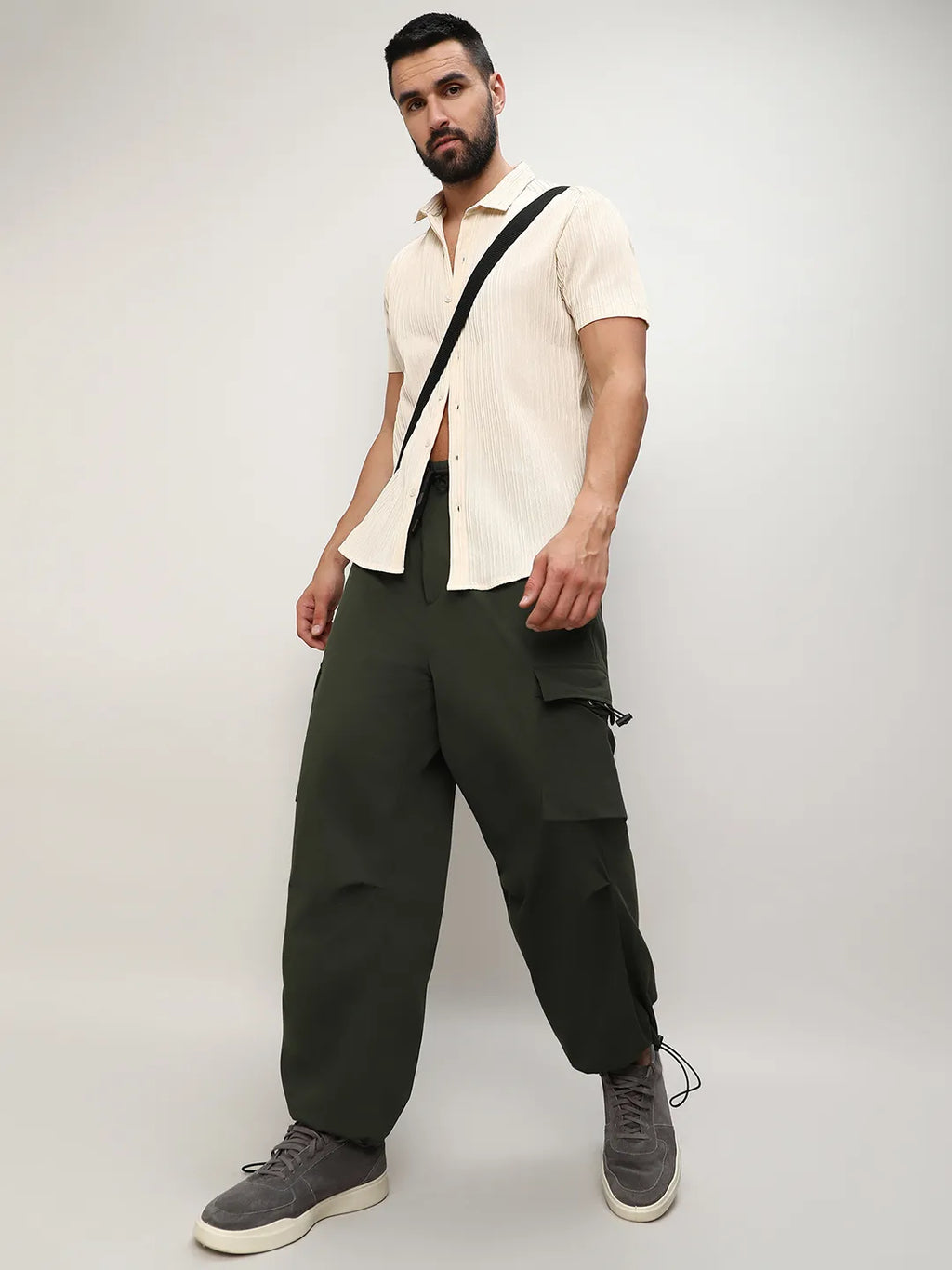 Solid Cargo Parachute Trousers