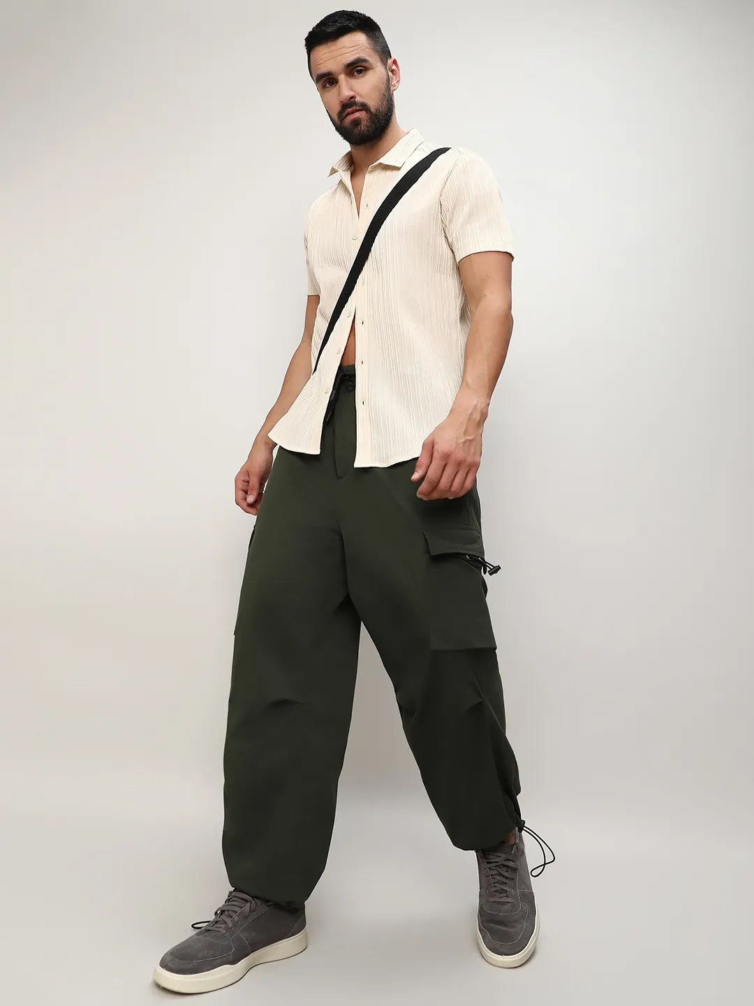 Solid Cargo Parachute Trousers