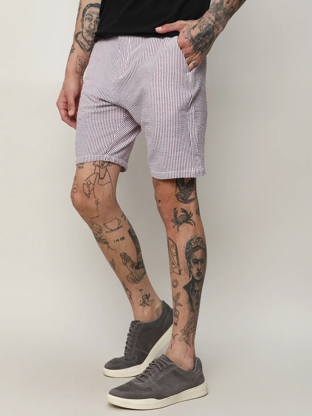 Seersucker Stripe Shorts