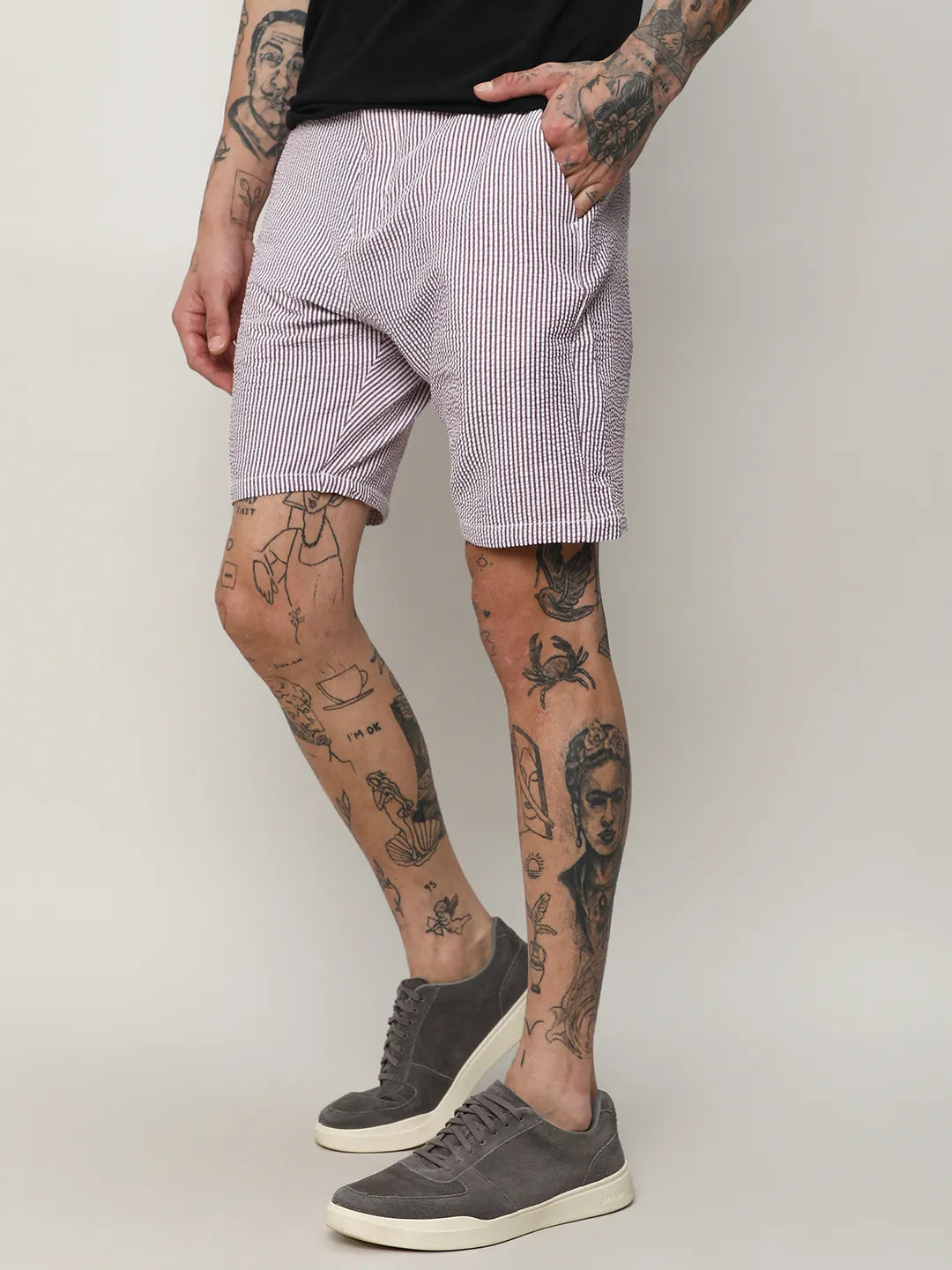 Seersucker Stripe Shorts