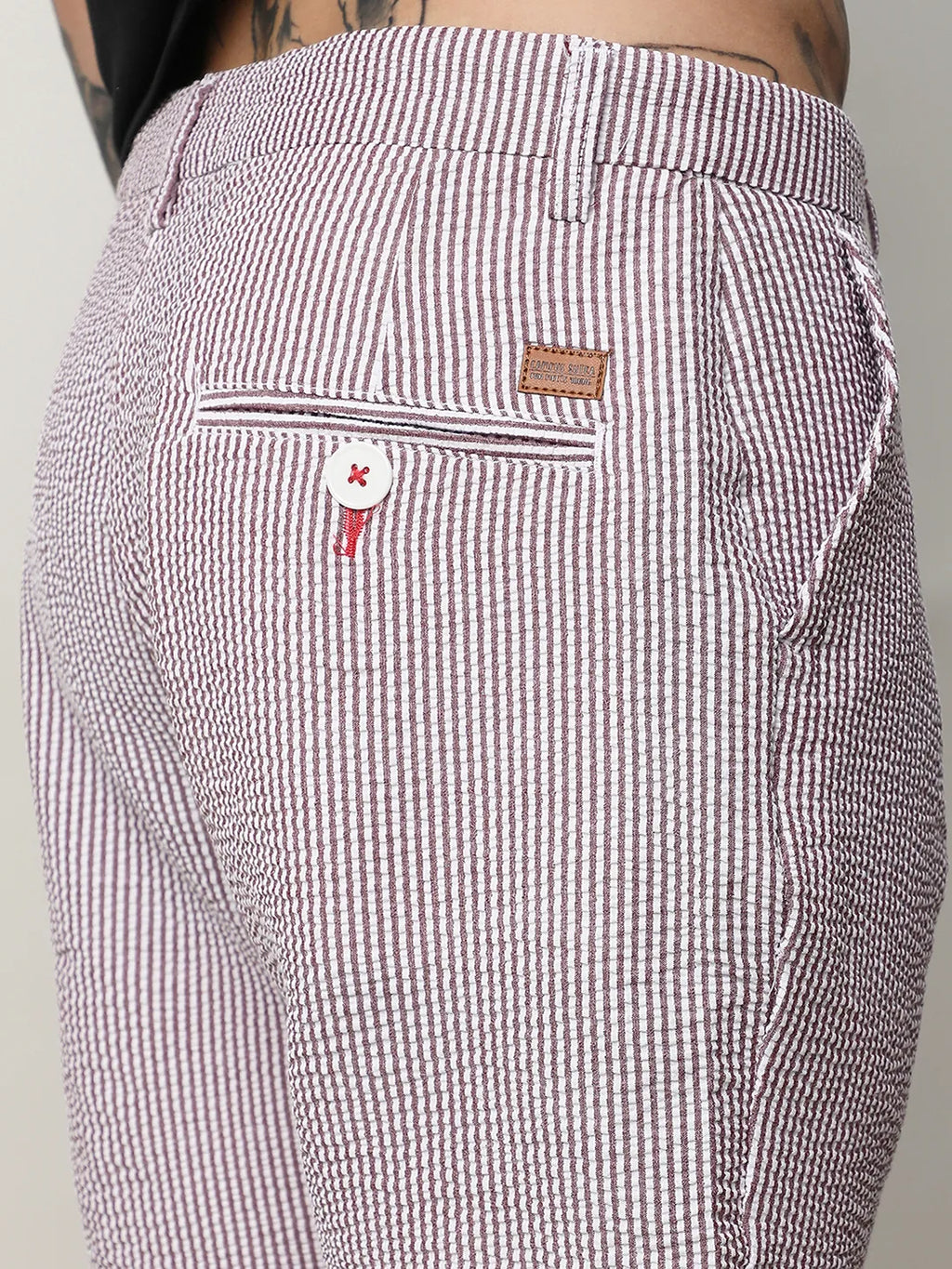 Seersucker Stripe Shorts