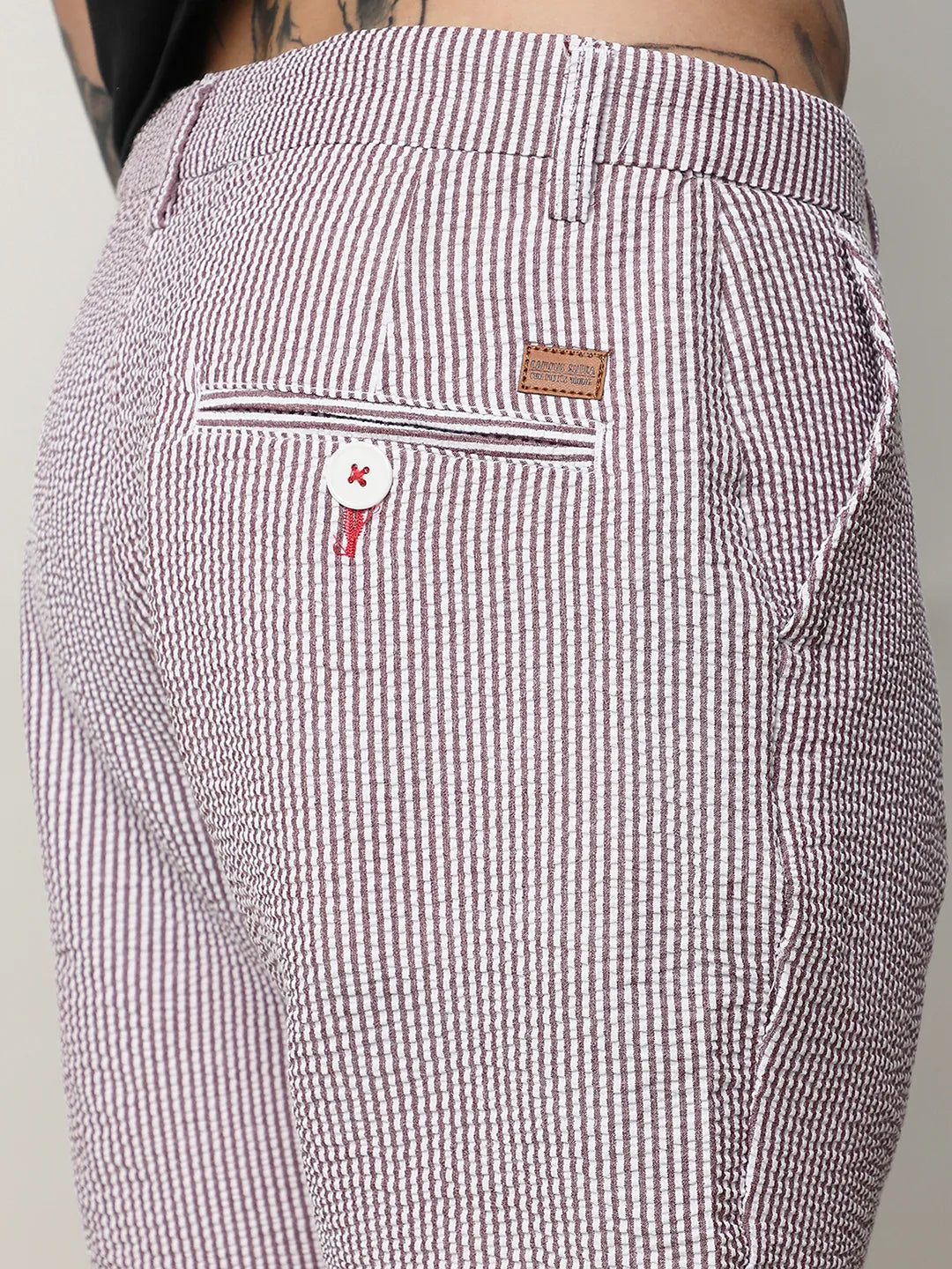 Seersucker Stripe Shorts