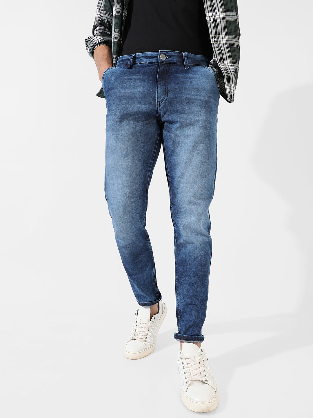 Medium-Washed Denim Jeans