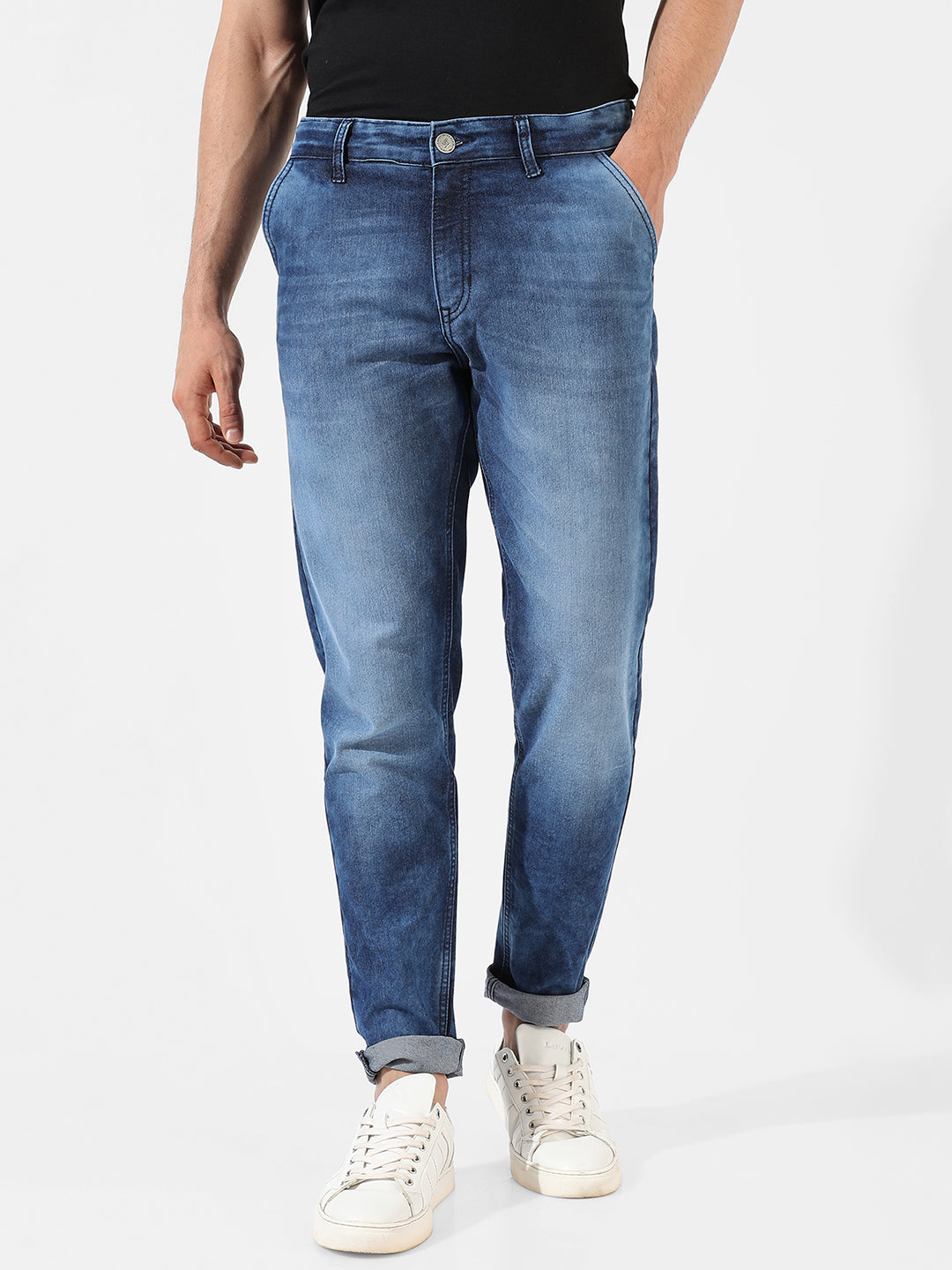 Medium-Washed Denim Jeans