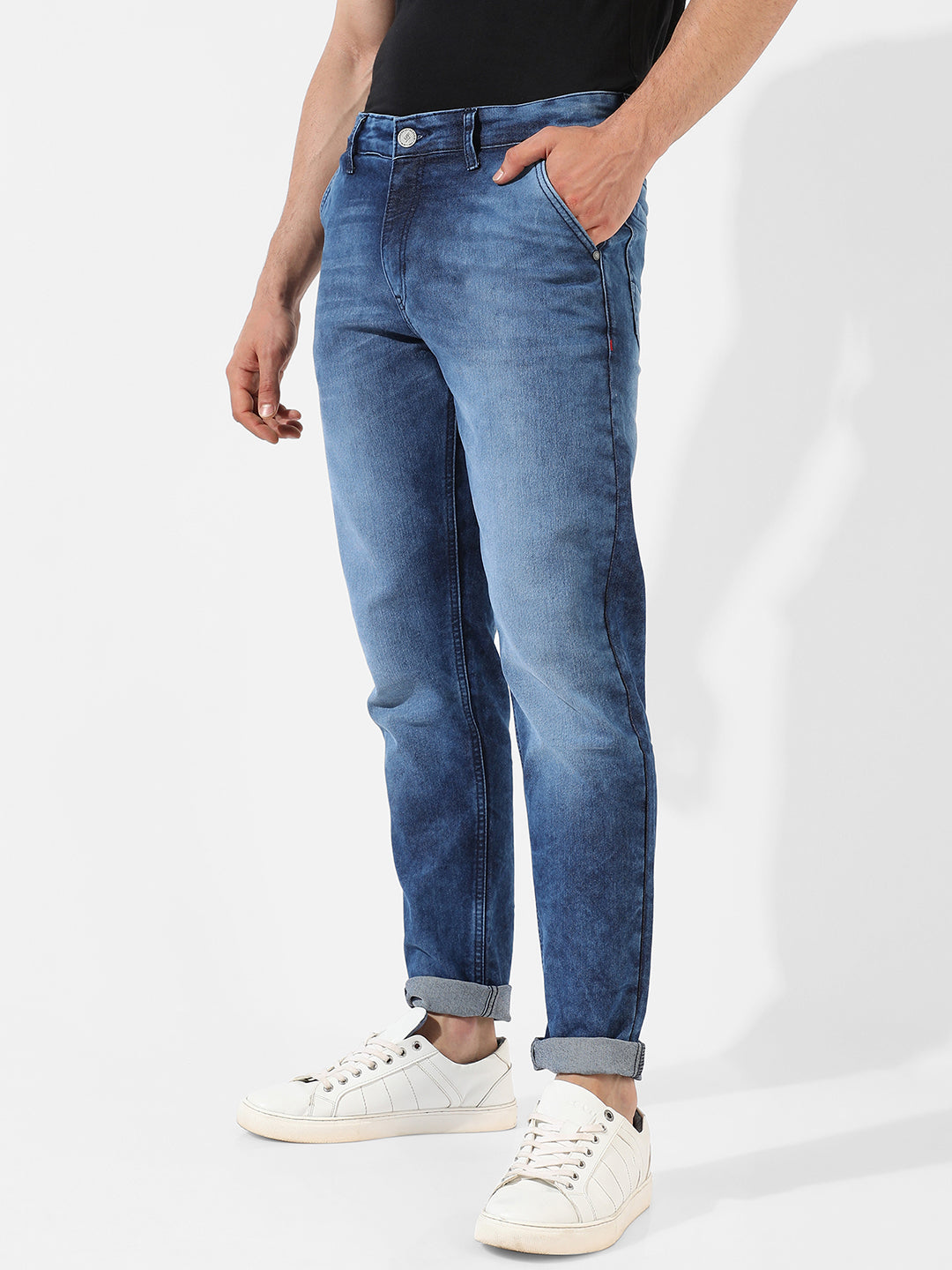 Medium-Washed Denim Jeans