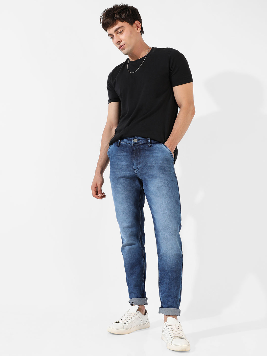 Medium-Washed Denim Jeans