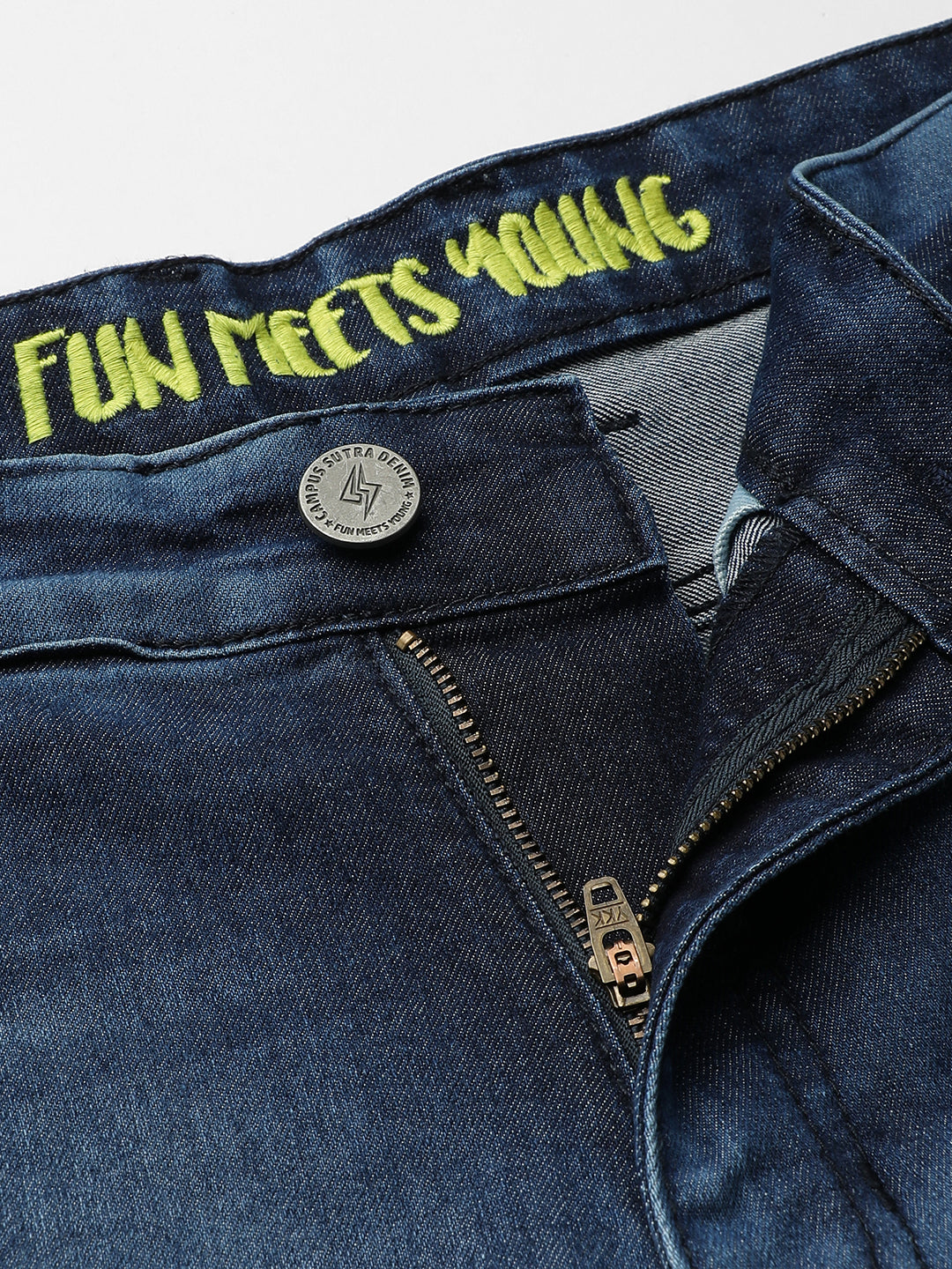 Medium-Washed Denim Jeans