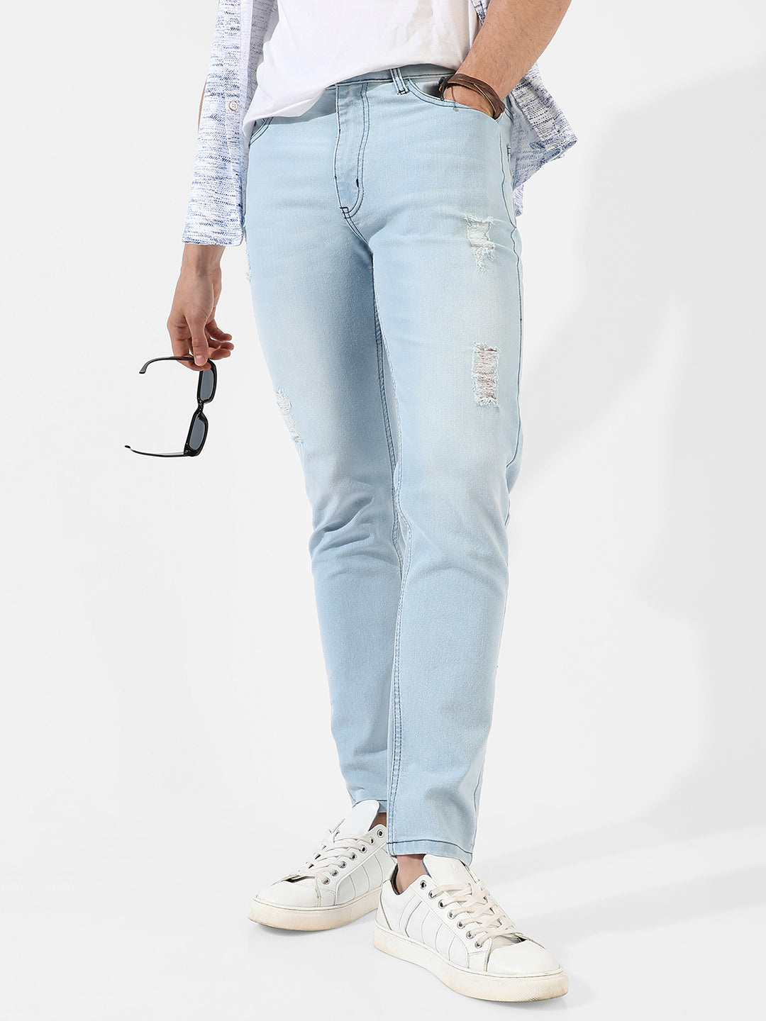 Light-Washed Denim Jeans