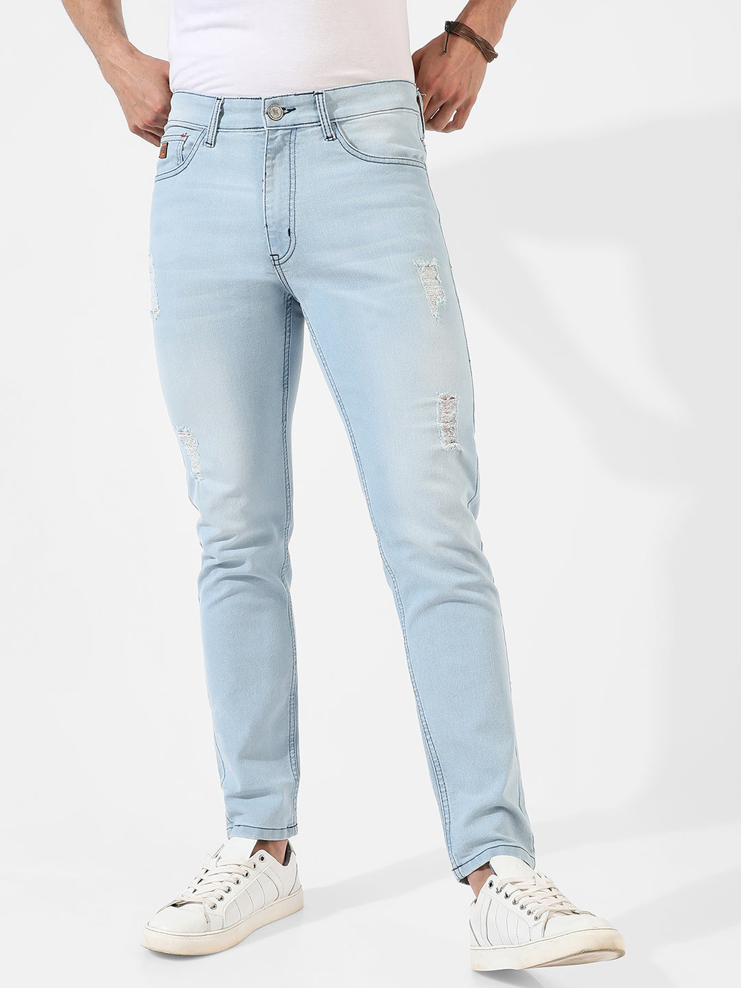 Light-Washed Denim Jeans