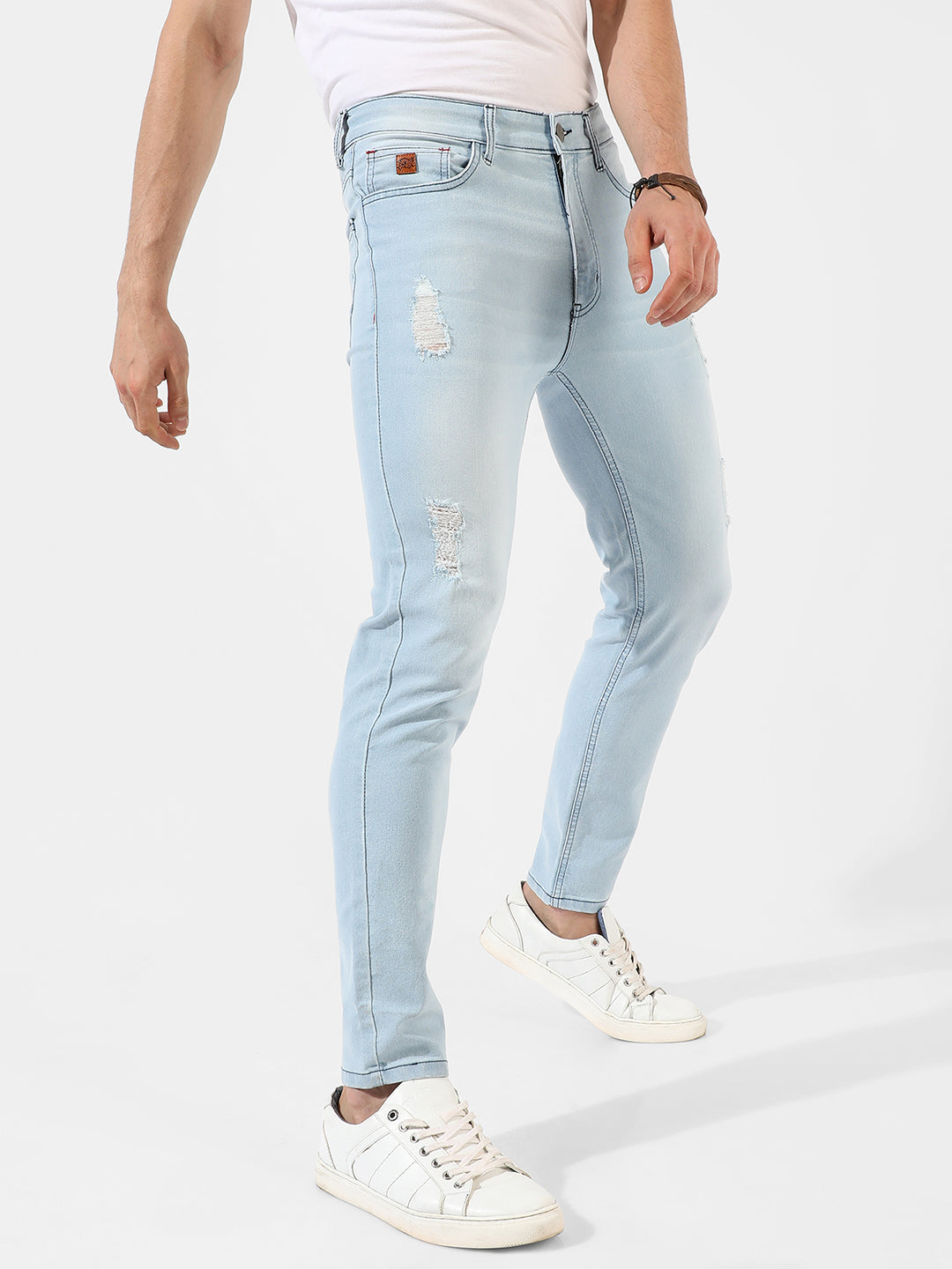 Light-Washed Denim Jeans