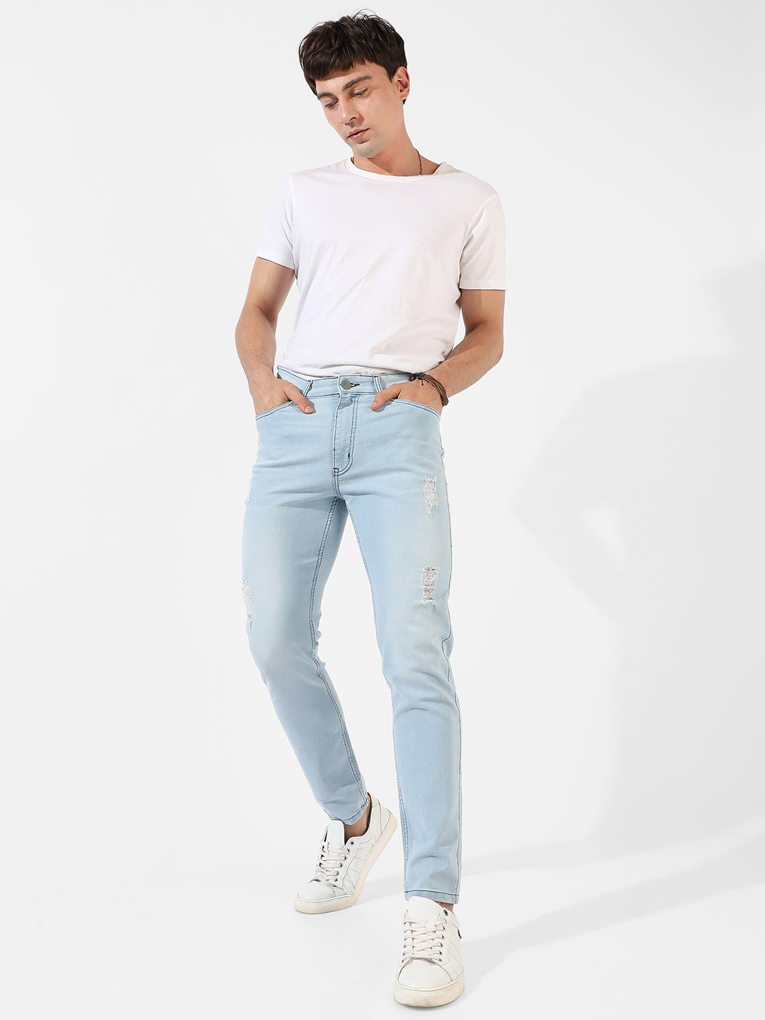 Light-Washed Denim Jeans