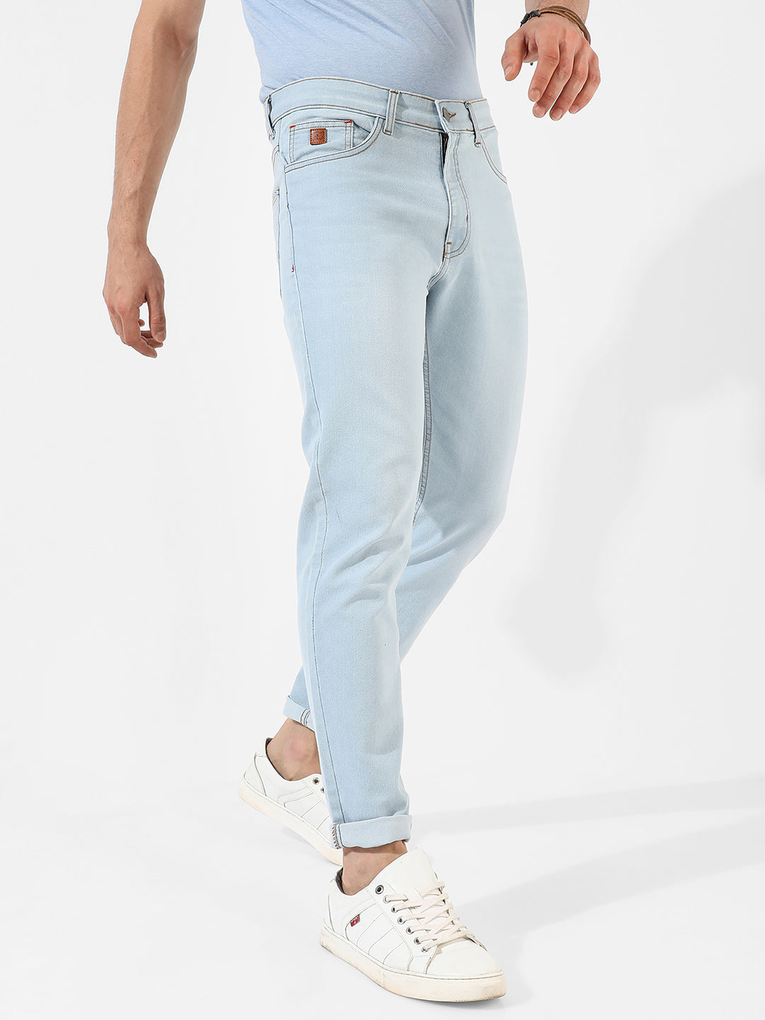 Light-Washed Denim Jeans