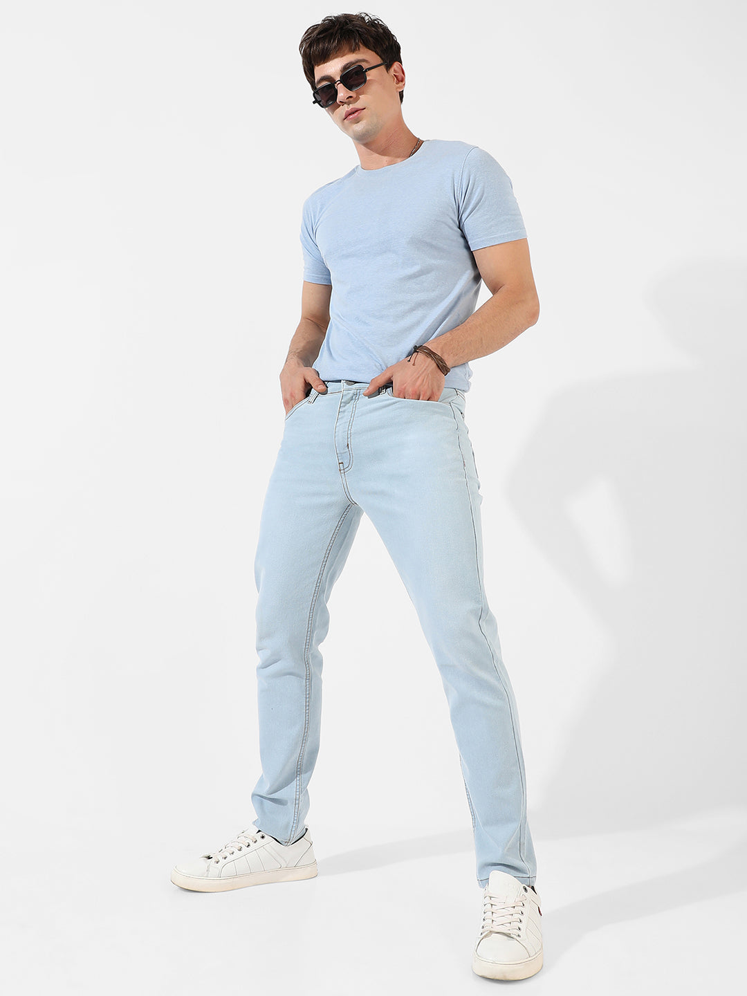 Light-Washed Denim Jeans