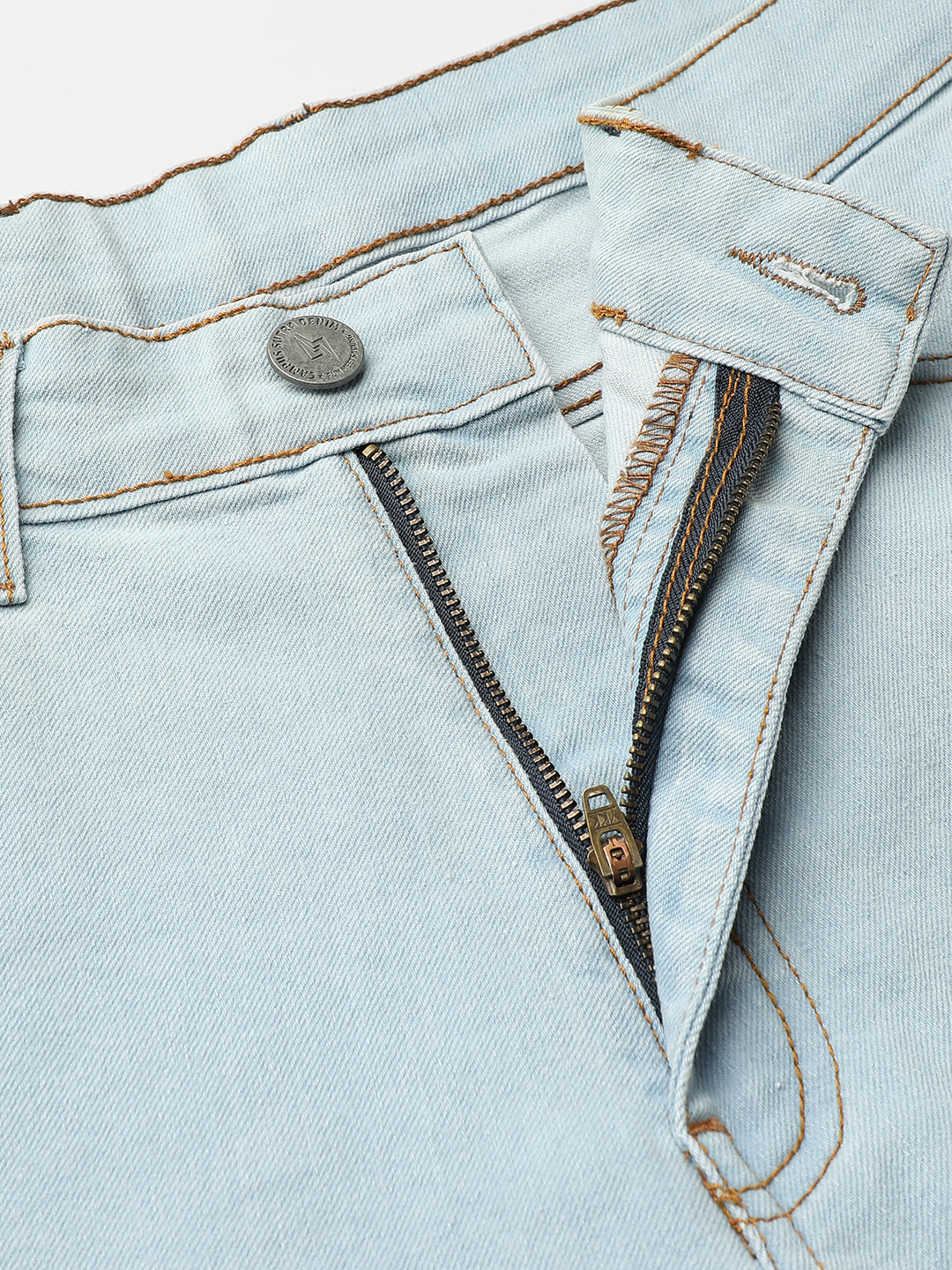 Light-Washed Denim Jeans