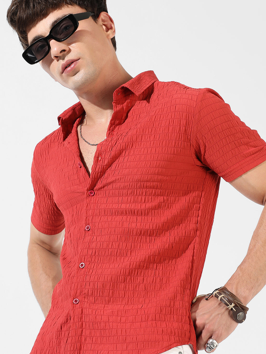 Textured Casual Shirt