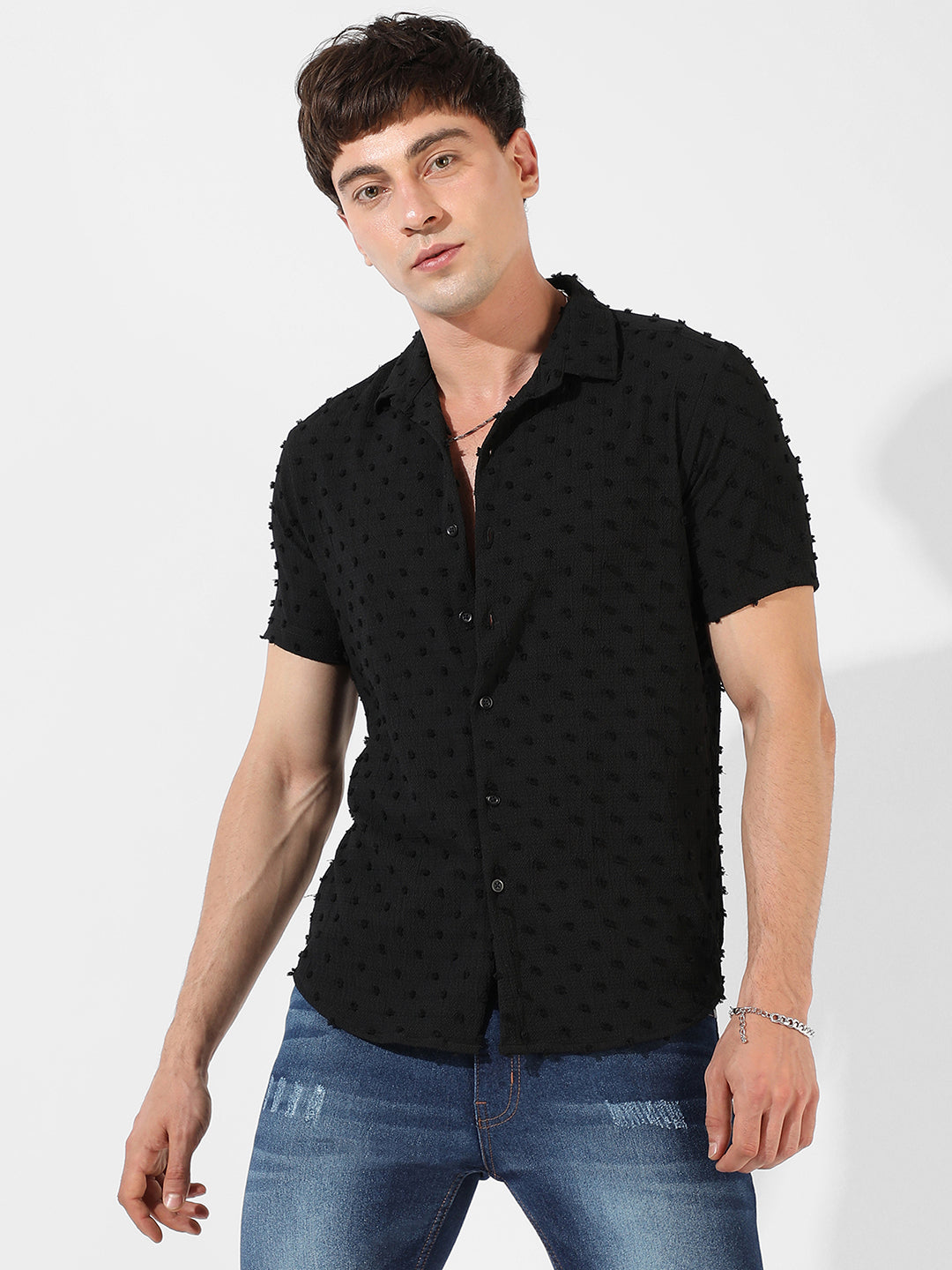 Self-Design Pom-Pom Shirt