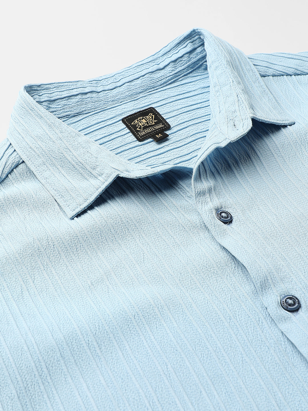 Self-Design Striped Shirt