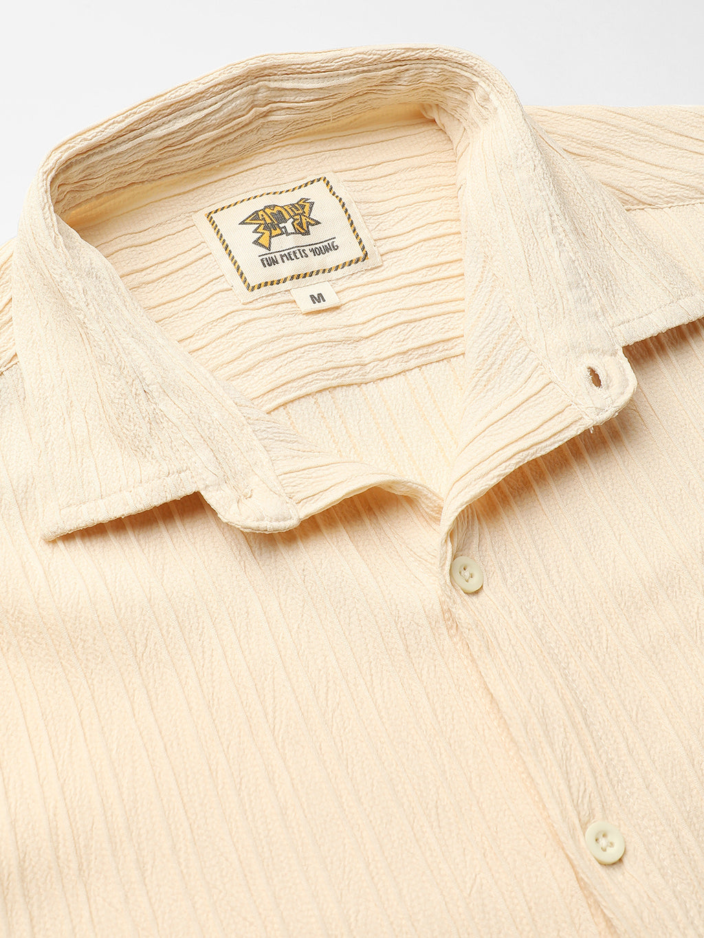 Self-Design Striped Shirt