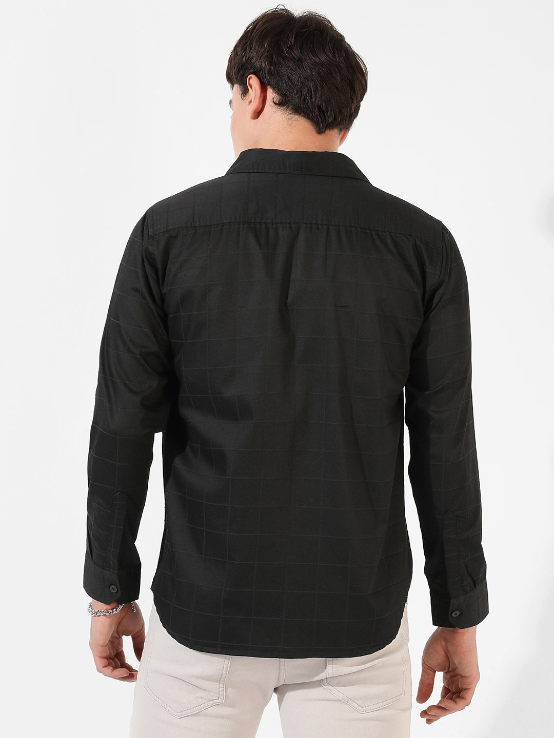 Jet Black Casual Shirt