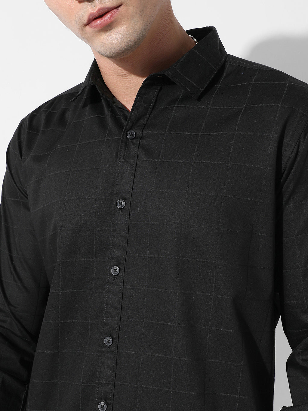 Jet Black Casual Shirt