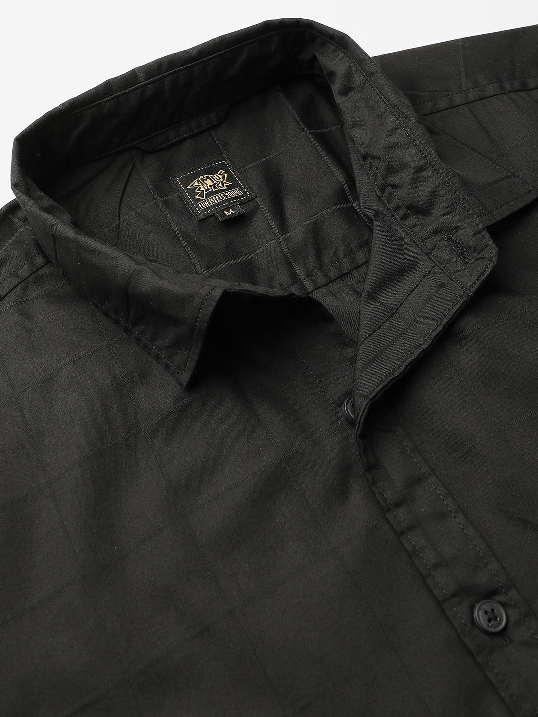 Jet Black Casual Shirt