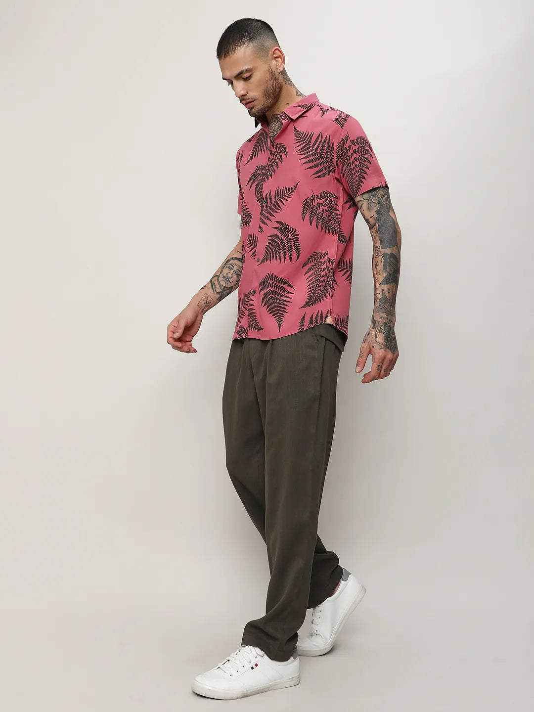 Contrast Fern Shirt