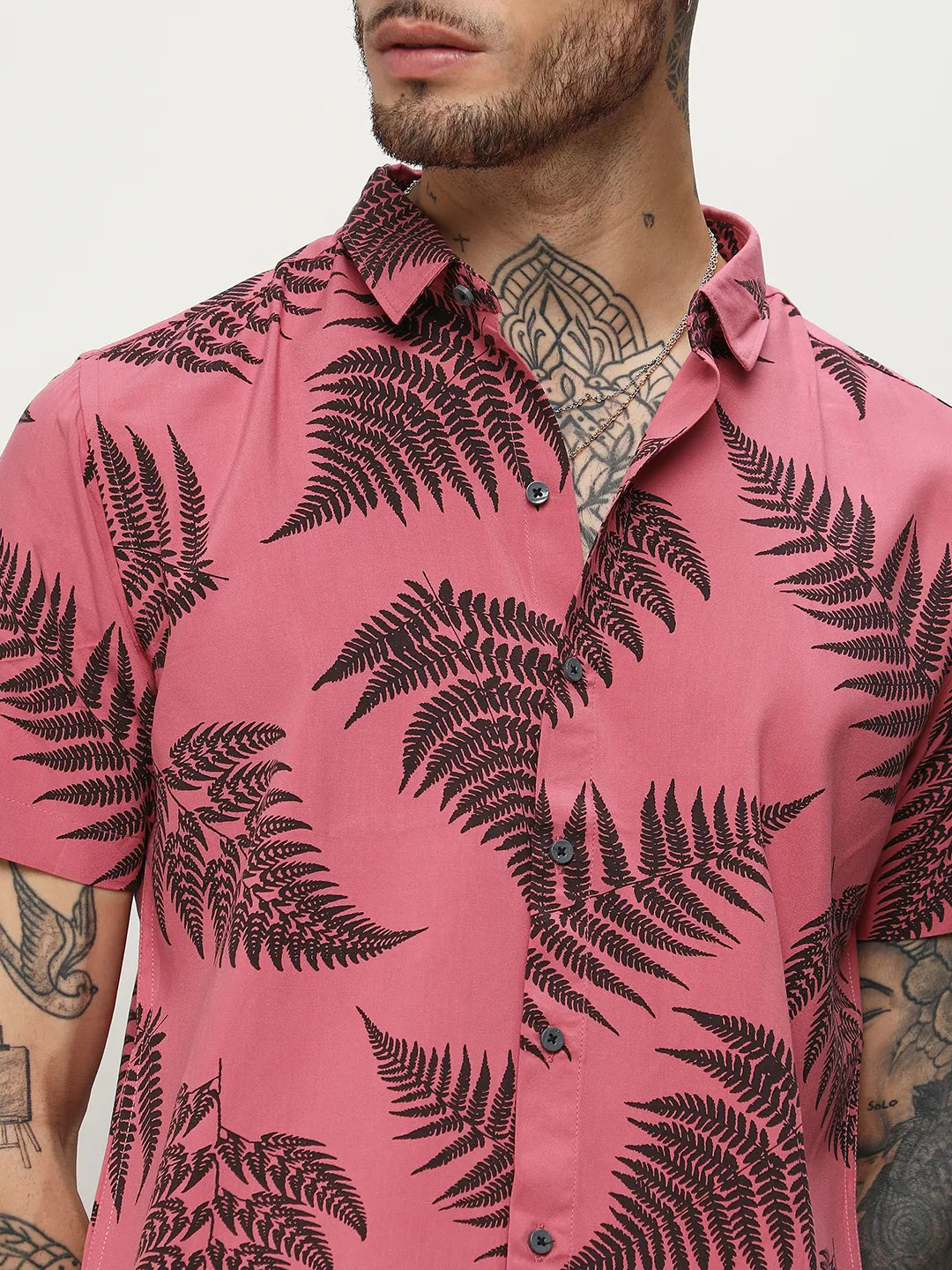 Contrast Fern Shirt