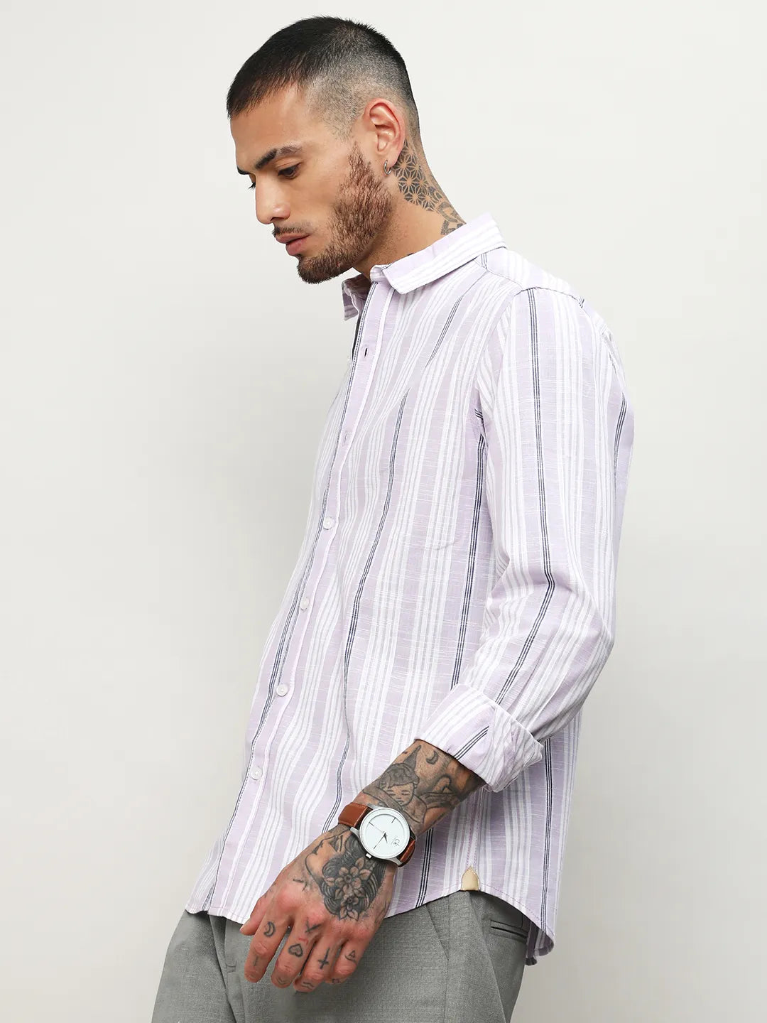 Barcode Striped Shirt