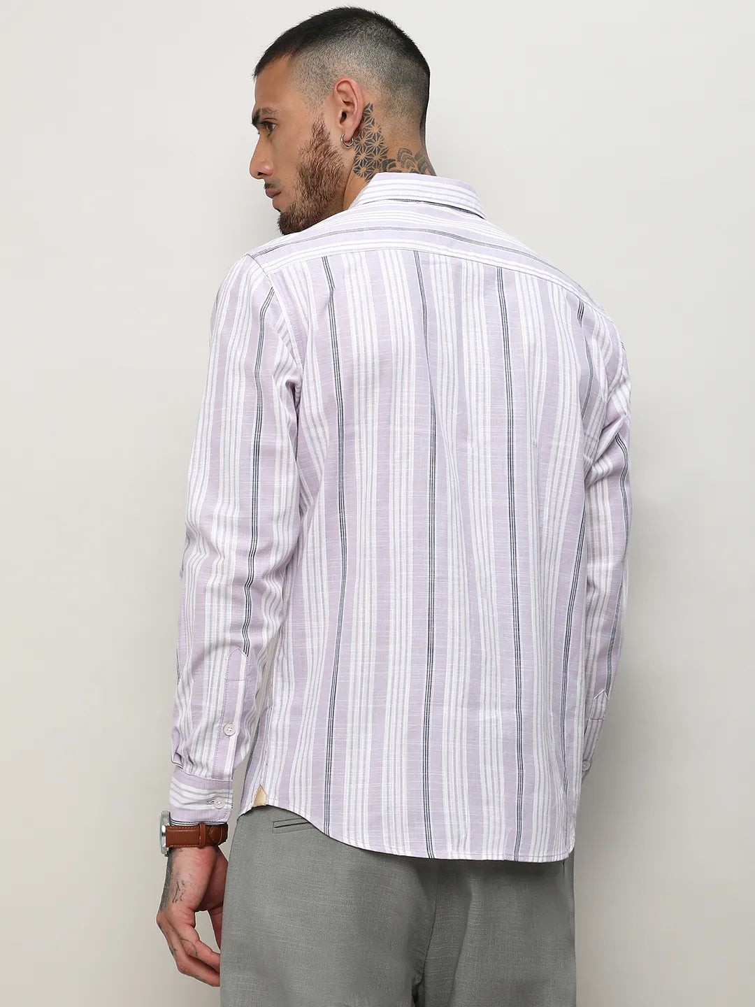 Barcode Striped Shirt