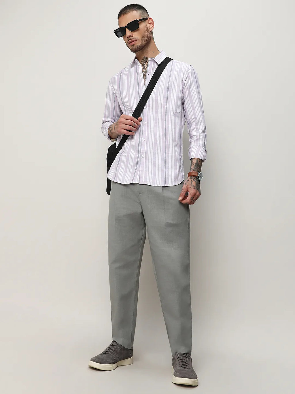 Barcode Striped Shirt