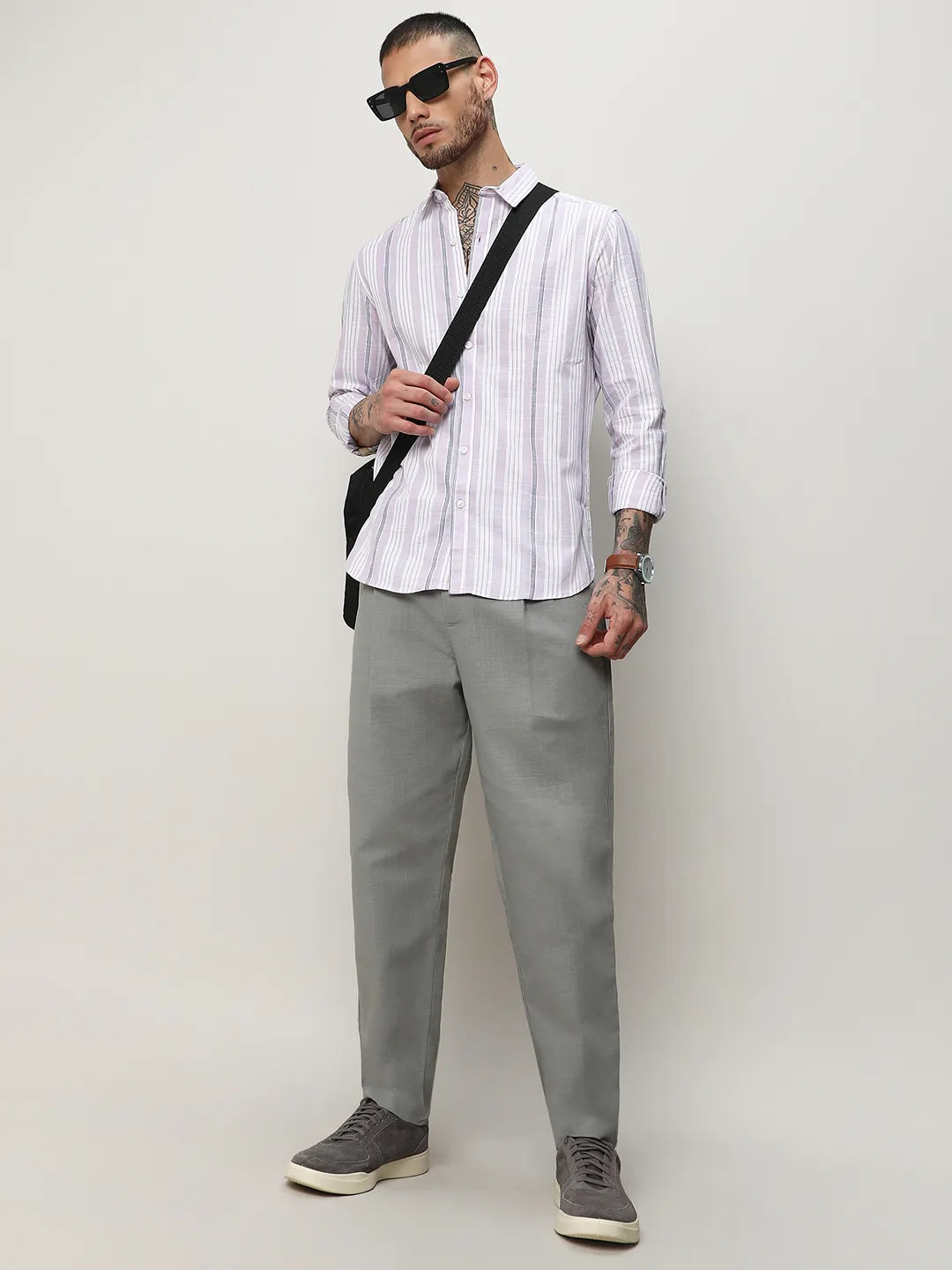 Barcode Striped Shirt