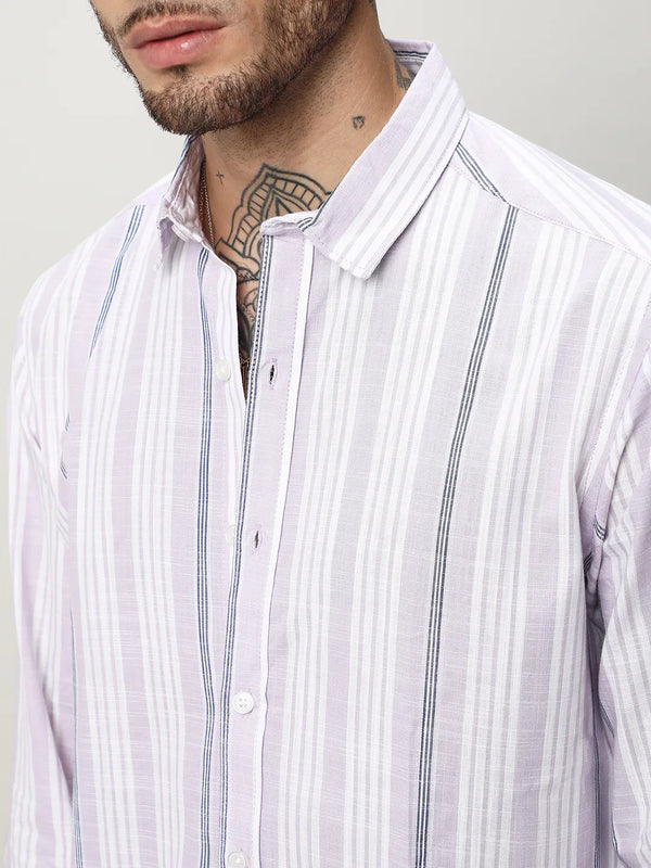 Barcode Striped Shirt
